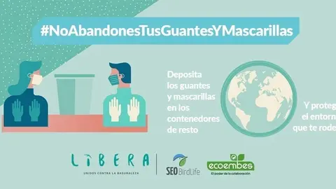 Campa&ntilde;a de sensibilizaci&oacute;n sobre abandono de mascarillas en espacios p&uacute;blicos