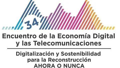 Logo del 34&ordm; Encuentro de la Econom&iacute;a Digital y las Telecomunicaciones