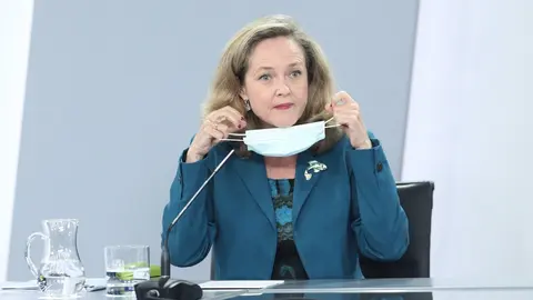 La vicepresidenta de Asuntos Econ&oacute;micos y Transformaci&oacute;n Digital, Nadia Calvi&ntilde;o