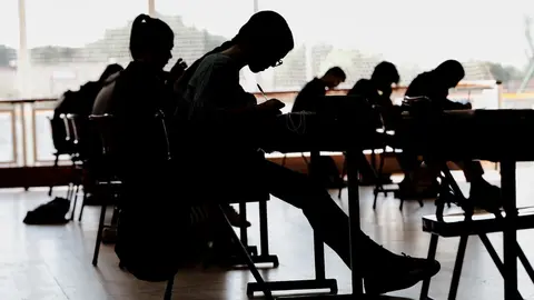 Alumnos de bachillerato del Colegio Virgen de Europa de Boadilla del Monte (Madrid)