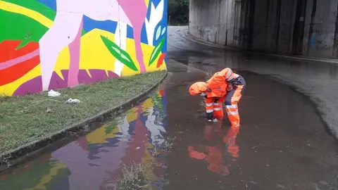 Limpieza de arqueta en Los Corrales