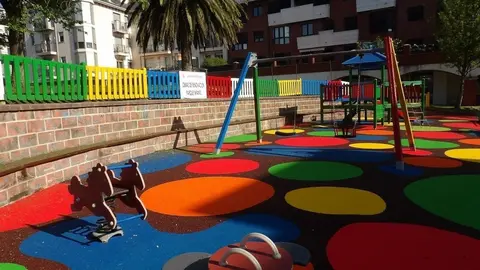 Parque de la plaza de la juventud, en Suances