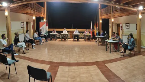 Pleno de Reoc&iacute;n en la Casa de Cultura
