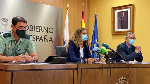 La delegada del Gobierno en la rueda de prensa de tr&aacute;fico
