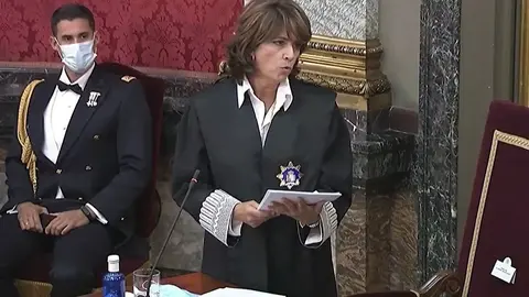La fiscal general del Estado, Dolores Delgado, durante la apertura del a&ntilde;o judicial