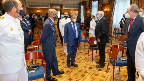 El presidente regional, Miguel &Aacute;ngel Revilla, en el acto celebrado en el Palacio de la Magdalena