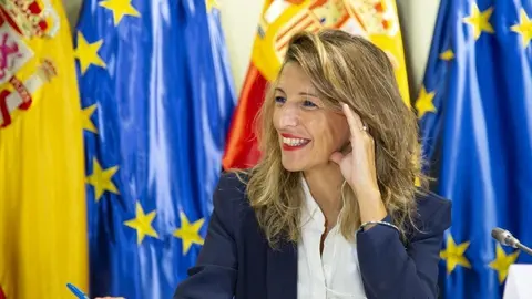 La ministra de Trabajo y Econom&iacute;a Social, Yolanda D&iacute;az