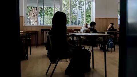 Ni&ntilde;os en un aula del Colegio Privado Alameda de Osuna 