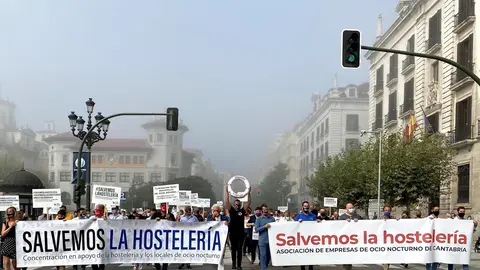 Manifestaci&oacute;n de hosteleros y ocio nocturno