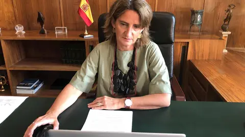 La vicepresidenta cuarta y ministra para la Transici&oacute;n Ecol&oacute;gica y Reto Demogr&aacute;fico, Teresa Ribera, preside una reunni&oacute;n de la OCDE sobre recuperaci&oacute;n econ&oacute;mica verde.
