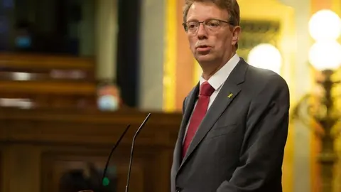 El portavoz econ&oacute;mico de Junts en el Congreso, Ferr&aacute;n Bel, defiende su proposici&oacute;n de ley para imponer un r&eacute;gimen sancionador a la morosidad