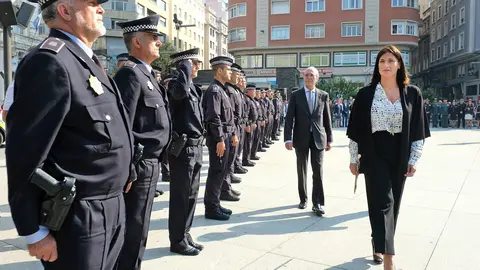 Gema Igual, en el D&iacute;a de la Polic&iacute;a Local. Archivo