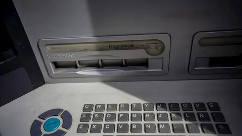 Un cajero de un banco