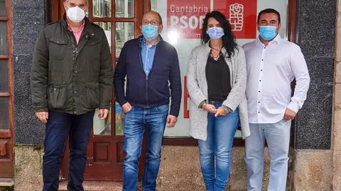 Representantes del PSOE en ayuntamientos de Cabez&oacute;n de la Sal, Comillas, San Vicente de la Barquera y Val de San Vicente