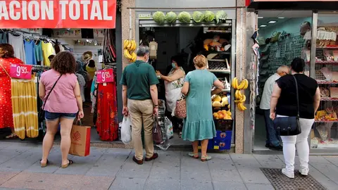 Calle comercial de M&eacute;rida.