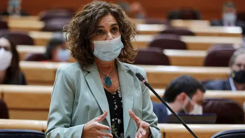 La ministra portavoz y de Hacienda, Mar&iacute;a Jes&uacute;s Montero.