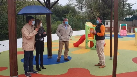 Patio de aulas de dos a&ntilde;os del CEIP Bajo Pas de Arce tras las obras