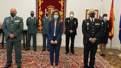 La delegada del Gobierno, Ainoa Qui&ntilde;ones, en el acto de imposici&oacute;n de condecoraciones a Polic&iacute;a y Guardia Civil