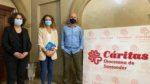 Visita de  la delegada del Gobierno, Ainoa Qui&ntilde;ones, a C&aacute;ritas