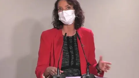 Reyes Maroto en su intervenci&oacute;n.