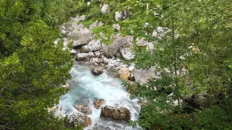 Un tramo del r&iacute;o Cares, en los Picos de Europa.