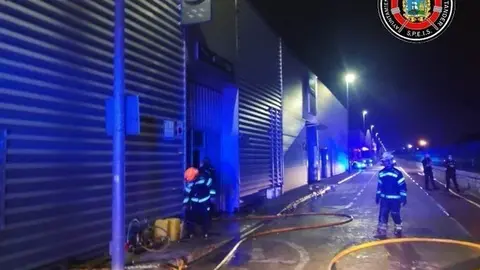 La nave de Parayas donde se produjo el incendio