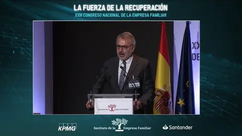 El presidente del Instituto de la Empresa Familiar, Marc Puig, durante la inauguraci&oacute;n del XXIII Congreso Nacional de la Empresa Familiar