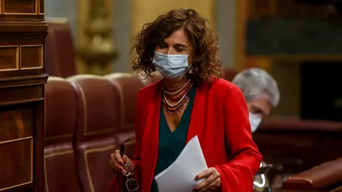 La ministra Portavoz y de Hacienda, Mar&iacute;a Jes&uacute;s Montero