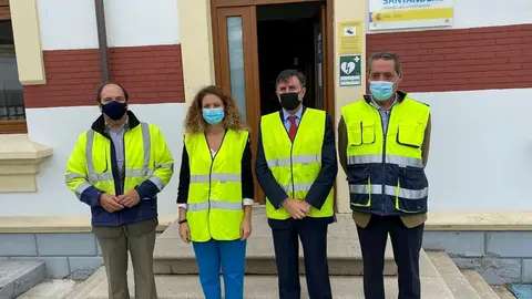 Visita de la delegada del Gobierno, Ainoa Qui&ntilde;ones, a la Zona Franca de Santander