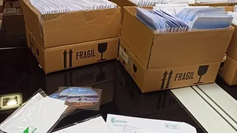 Mascarillas para repatir entre los vecinos