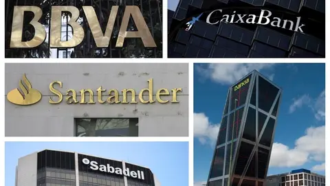 BBVA, CaixaBank, Santander, Bankia y Sabadell