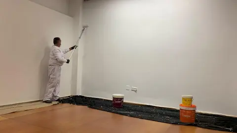 Obras en la sala Mauro Muriedas