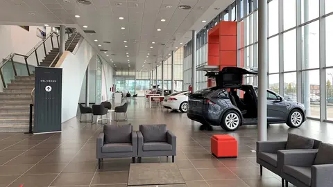 Concesionario de Tesla en Madrid.