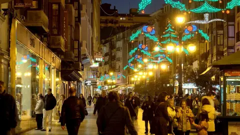 Luces de Navidad en Santander