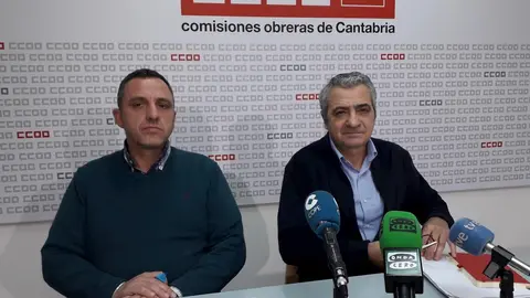 Mariano Carmona y Carlos S&aacute;nchez, l&iacute;deres de UGT y CCOO
