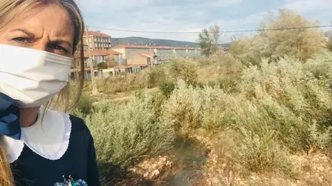 La diputada de Cs en el Parlamento de Cantabria Marta Garc&iacute;a en Reinosa