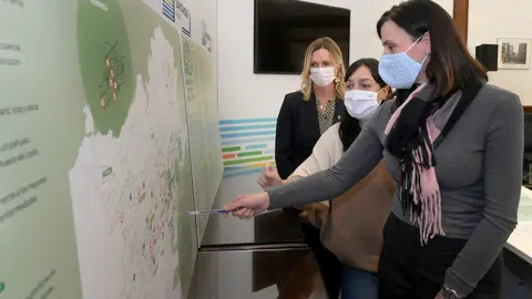 Nuevo mapa de colegios y farmacias de Santander