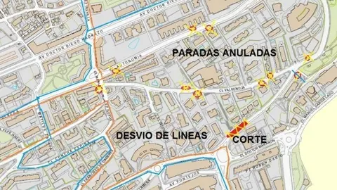 Corte de tr&aacute;fico y modificaci&oacute;n de TUS