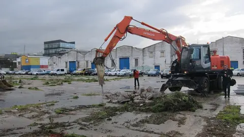 Obras del paseo mar&iacute;timo de Castilla-Hermida. Archivo