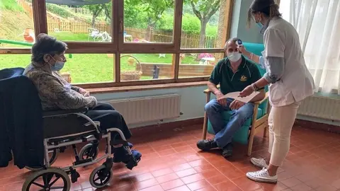 La residencia La Solana de A&iacute;nsa aplica medidas anticovid para recibir visitas.