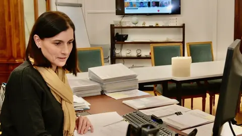 Gema Igual participa en la reuni&oacute;n telem&aacute;tica de la FEMP