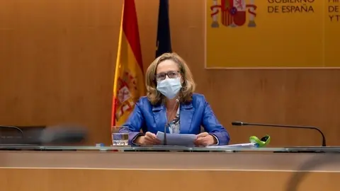 La vicepresidenta tercera y ministra de Asuntos Econ&oacute;micos y Transformaci&oacute;n Digital, Nadia Calvi&ntilde;o.