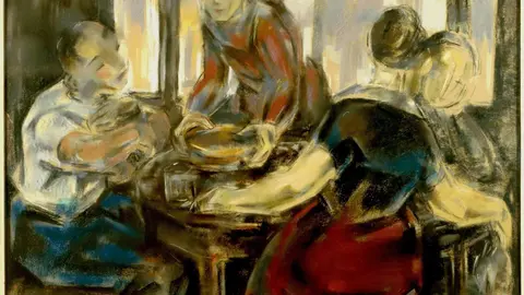 Obra 'La comida en familia', de Mar&iacute;a Blanchard