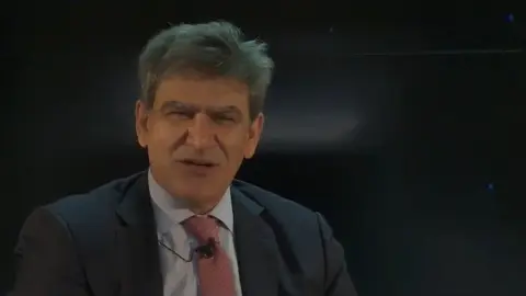 El consejero delegado de Banco Santander, Jos&eacute; Antonio &Aacute;lvarez, durante el XXVII Encuentro del Sector Financiero organizado por Deloitte, ABC y Sociedad de Tasaci&oacute;n el 17 de noviembre de 2020.