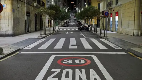 Santander en horario de toque de queda. Archivo