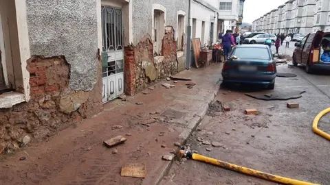 Efectos de las inundaciones en Reinosa