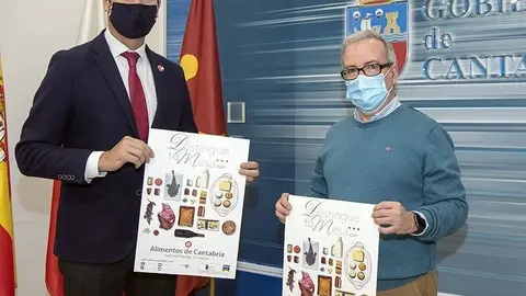 Hora: Cuando acabe el Consejo de Gobierno (en torno a las 09:30h)
Foto cartel de la nueva campa&ntilde;a promocional &ldquo;Alimentos de Cantabria&rdquo; con el consejero de Desarrollo Rural, Ganader&iacute;a, Pesca, Alimentaci&oacute;n y Medio Ambiente, Guillermo Blanco