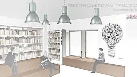 Infograf&iacute;a Biblioteca Municipal Santander en Antiguo Archivo Provincial