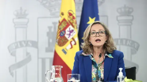 La vicepresidenta y ministra de Asuntos Econ&oacute;micos y Digitalizaci&oacute;n, Nadia Calvi&ntilde;o.