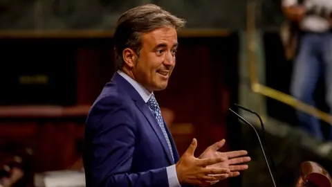 El diputado nacional del PP por Cantabria, Diego Movell&aacute;n, en el Congreso. Archivo